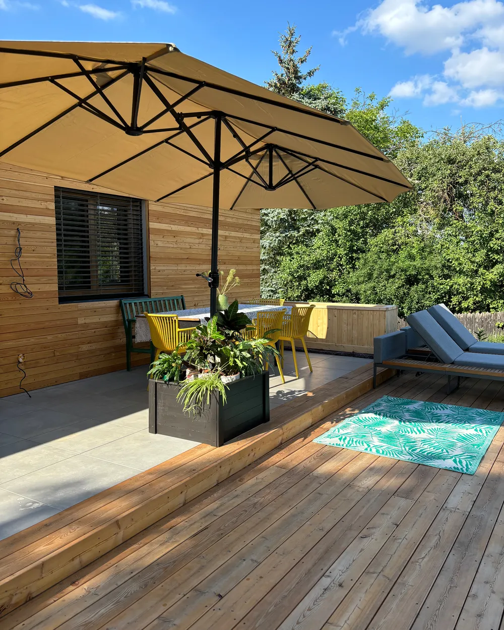 Patio Parasol 460 cm SIBILLA Beige_927439