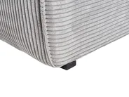 Corner Sofa 3 Seater DOLVA Corduroy Light Grey Left Hand_946083