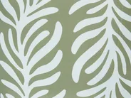 Set of 2 Outdoor Cushions ALISMA Plant Pattern 30 x 50 cm Olive Green_1135689