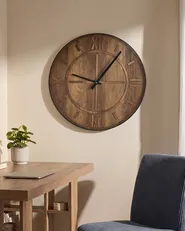Väggklocka SAULGES 60 cm Brun_1146648