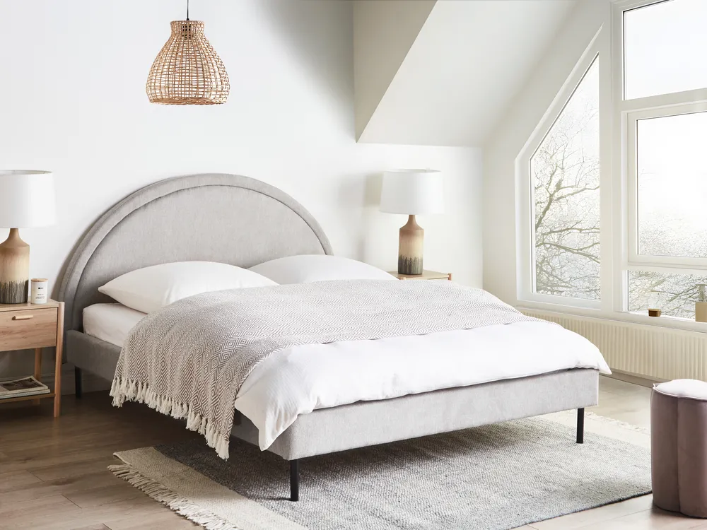 Fabric Bed Grey MARGUT Various Sizes