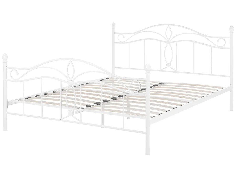 Bed Metal ANTLIA 140 x 200 cm (EU Double) White_806590