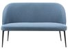 Dining Bench 2 Seater OSBY Fabric Blue
