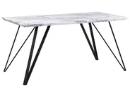 Matbord MOLDEN Marmor/ Svart 150 cm 80 cm_790641