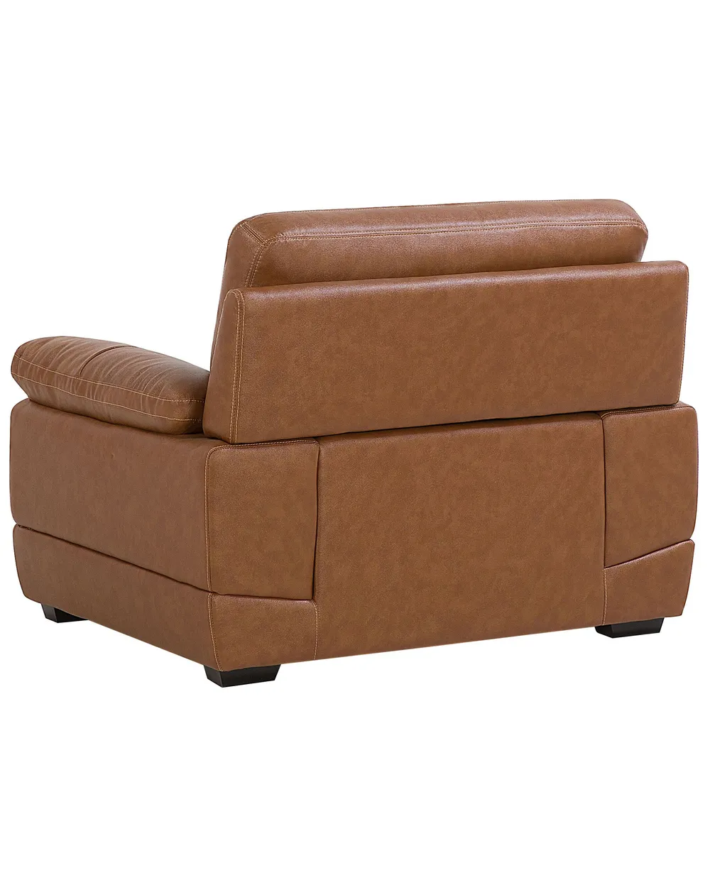 Armchair HORTEN Faux Leather Brown_720671