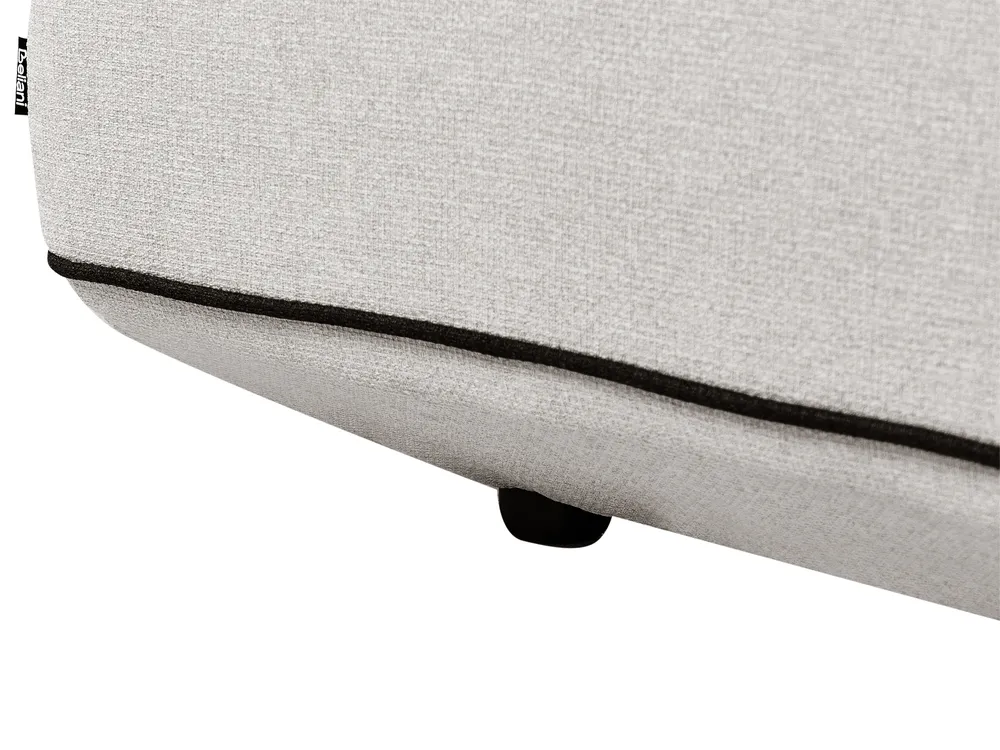 Chaise Longue SEILLANS Fabric Light Grey_1004527