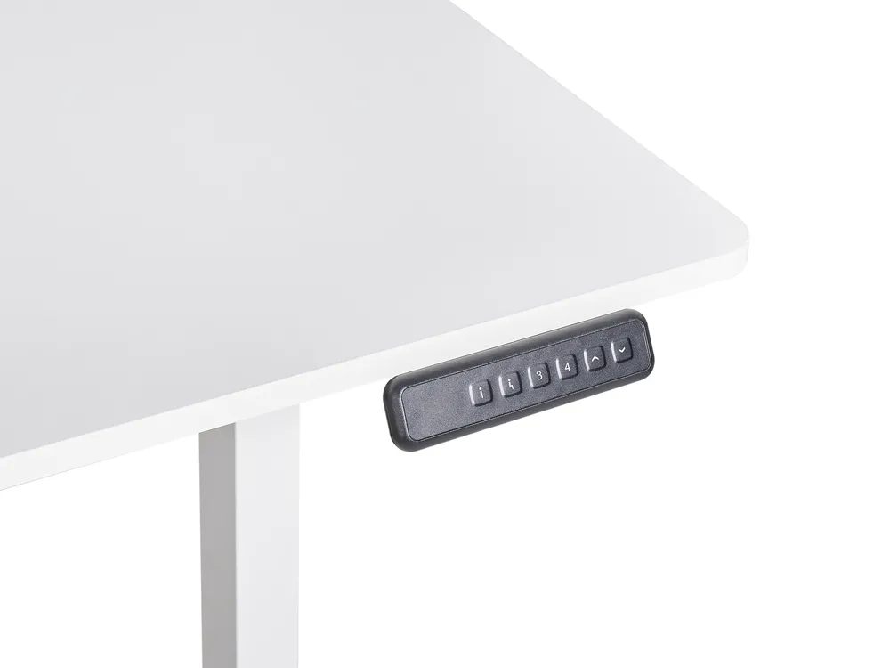 Työpöytä sähkösäädettävä TAVARES 120 cm 60 cm Valkoinen_975827