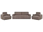 Sofagruppe 5-seters NARILLA Bouclé Gråbrun_1165067