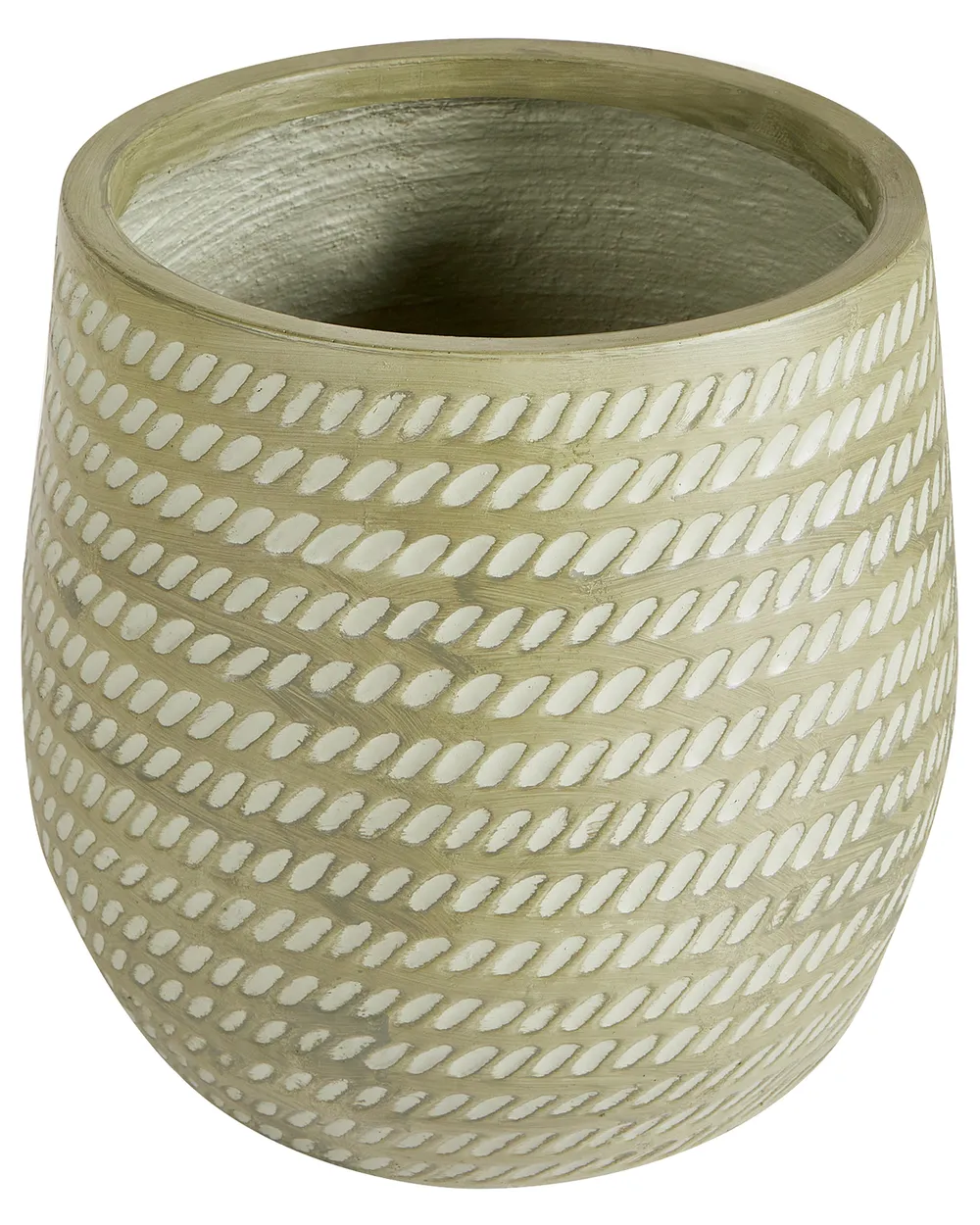 Plant Pot LIVADIA 27 cm Olive Green