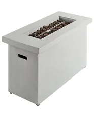 Gas Fire Pit AMBRIM Concrete Light Grey_956208