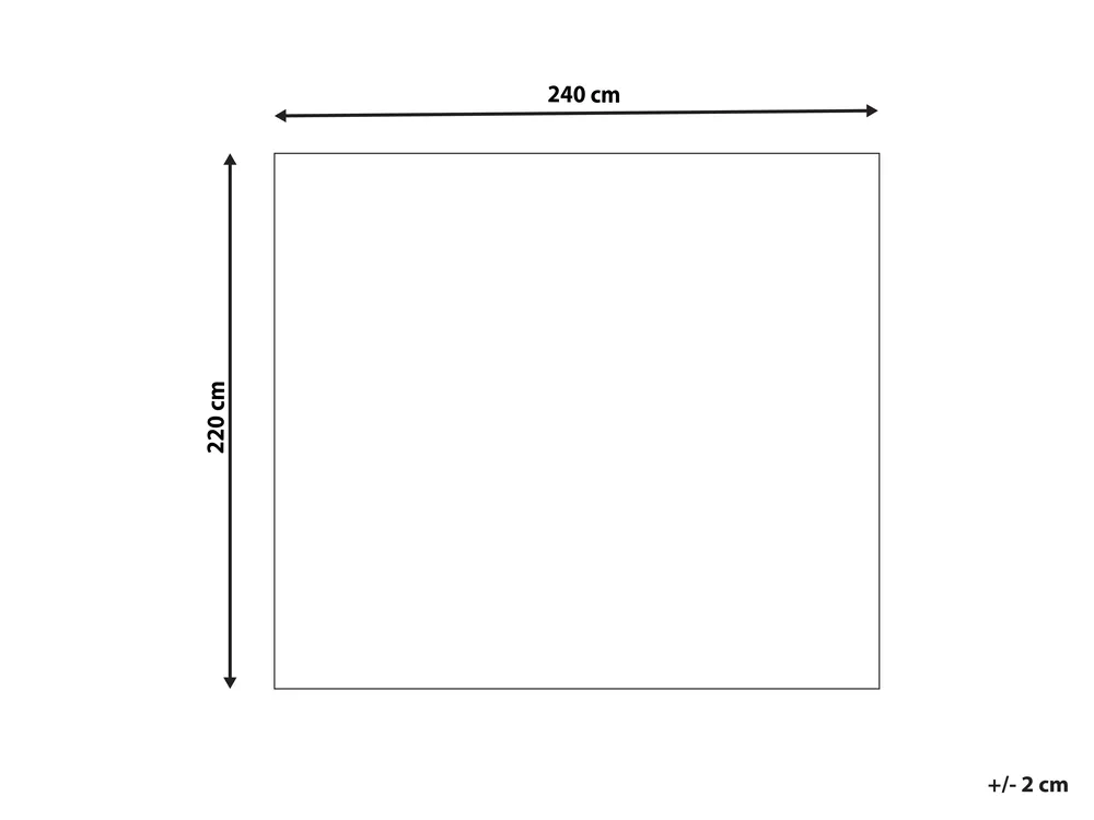Blanket AMPARA Cotton 220 x 240 cm Off-White_914594