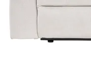 Manual Recliner Corner Sofa 5 Seater ROKKE Fabric Off-White Light Beige Left Hand_1105420