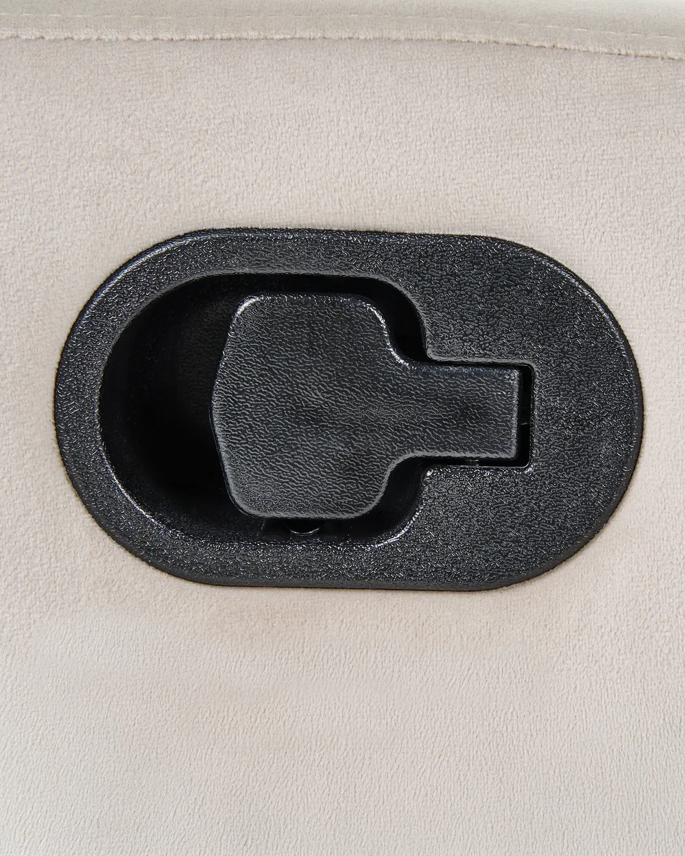 Reclinerfåtölj VERDAL Inklusive fotstöd Sammet Beige_1081146