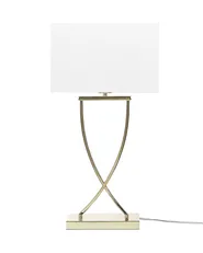 Table Lamp YASUNI Metal White/ Gold_877545