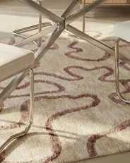 Rug KAPPAR Beige 160 x 230 cm Viscose_1047078