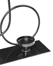 Candle Holder COBH 30 cm Metal Black_995140