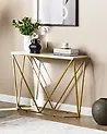 Console Table HAZEN Marble/ Gold