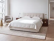 Seng med oppbevaring LAURESSES Lys beige 180 x 200 cm_1153520