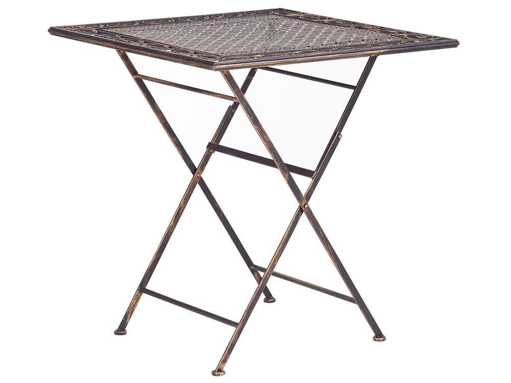Bistro Table BORMIO 70 cm 70 cm Metal Black
