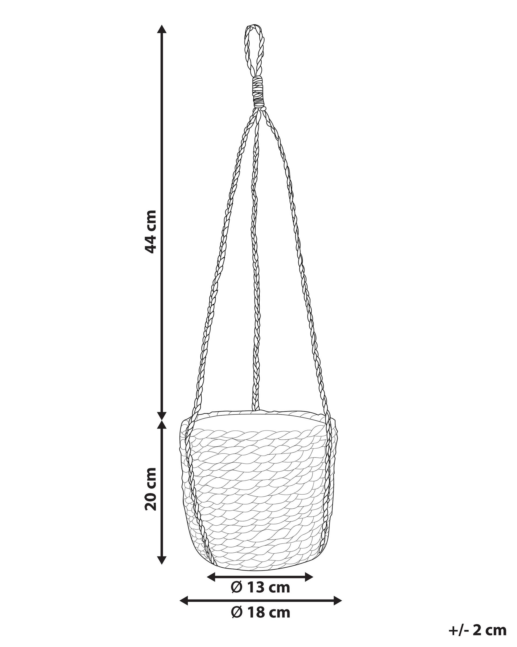 Blomkruka RUFFE 18 cm Sjögräs Naturlig_825289