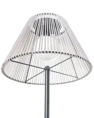 Solcellsdriven LED-golvlampa för utomhusbruk LUETE Grå_1042528