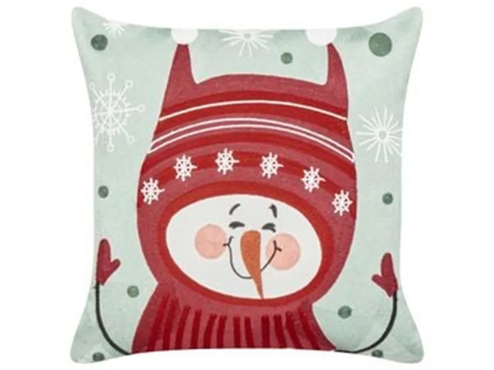 Set of 2 Decorative Cushions CUPCAKE 45 x 45 cm Cotton Red_1184011