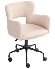 Skrivbordsstol SANILAC II Bouclé Beige_1024928