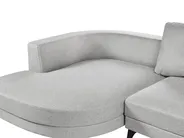 Corner Sofa 3 Seater YURI Faux Linen Grey Right Hand_1021543