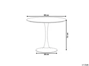 Dining Table BOCA White 90 cm 90 cm_761814