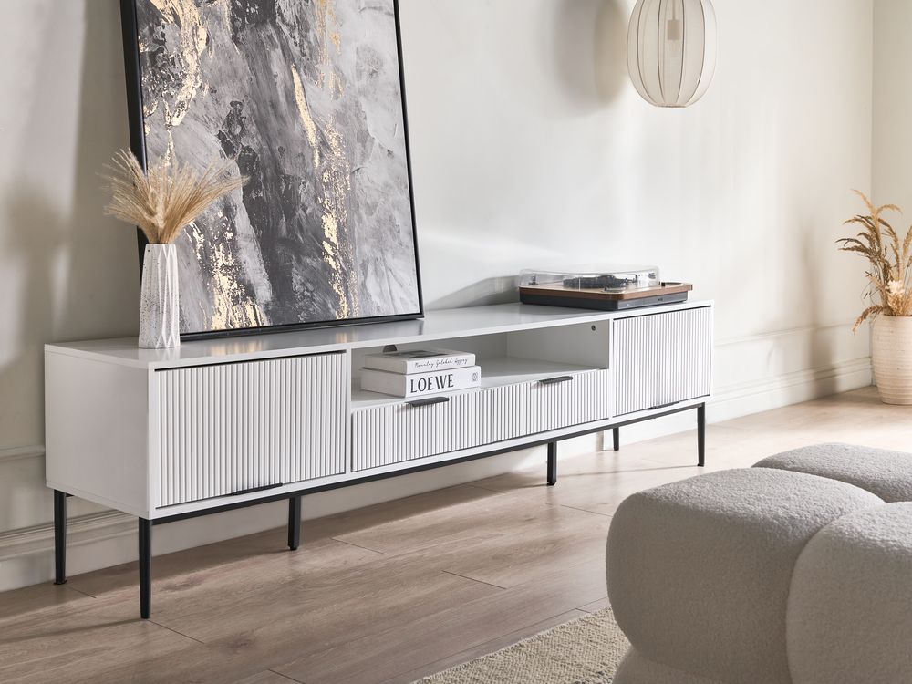 TV-benk LEDUC Hvit
