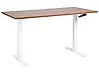 Manual Adjustable Standing Desk DESTINES 160 cm x 72 cm Brown/ White