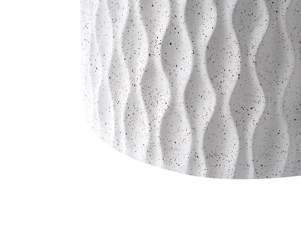 Side Table ANTELAO 37 cm 37 cm Terrazzo Effect White_995960