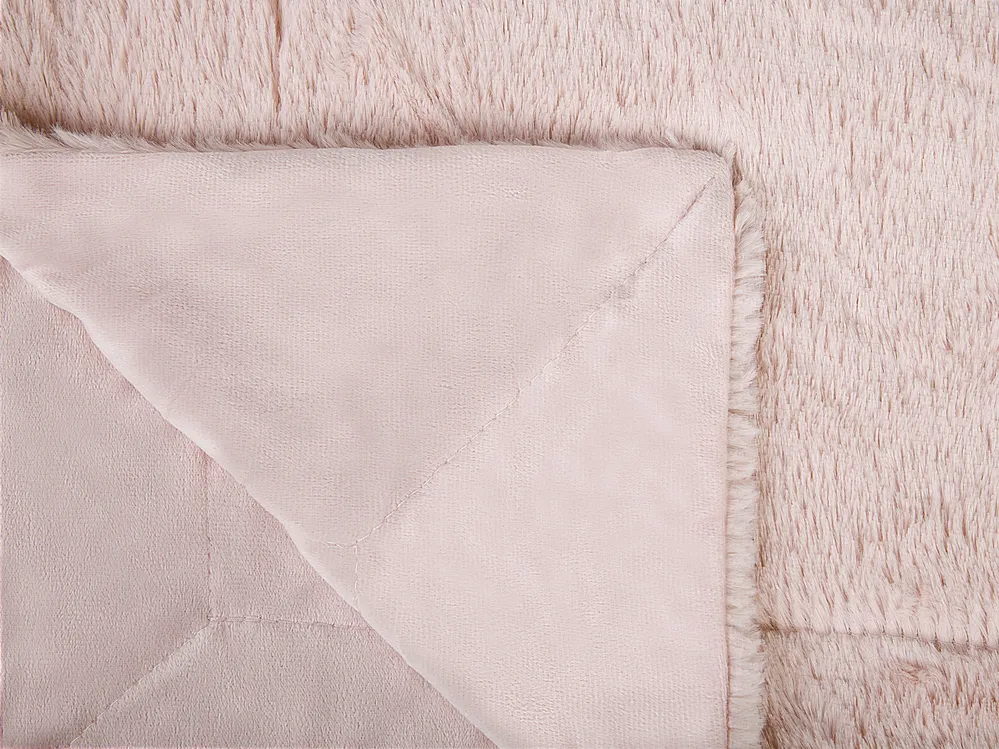 Blanket GELIK 180 x 200 cm Pink_787317