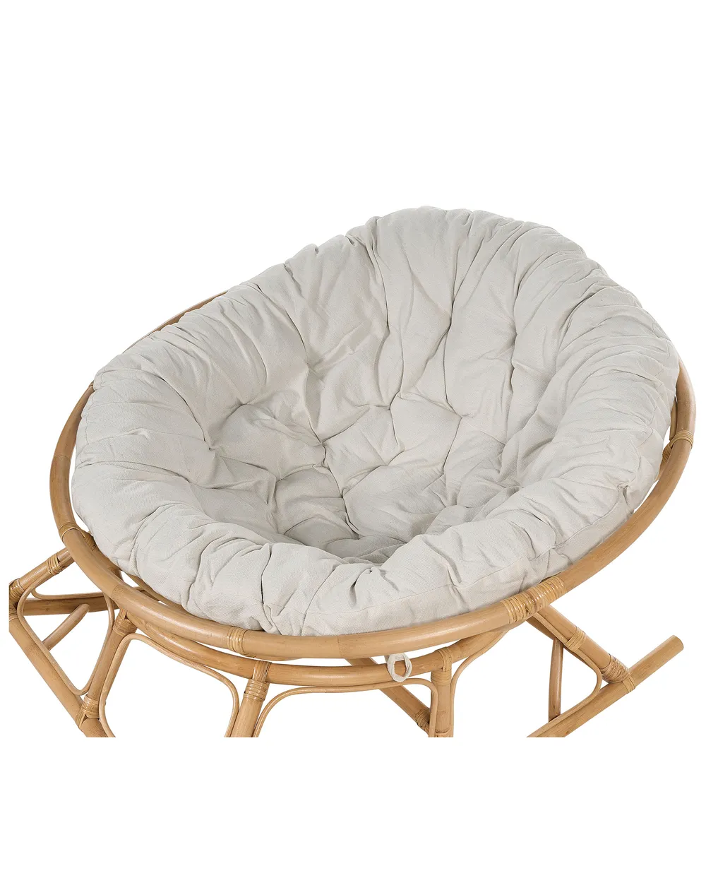 Set of 2 Rocking Chairs ORVIETO Rattan Natural_878382