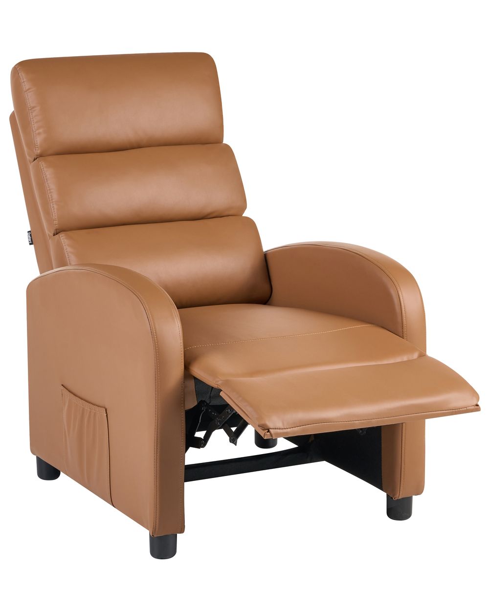 Recliner Chair OTUS Faux Leather Brown