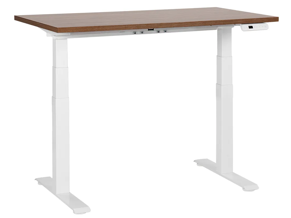 Electric Adjustable Standing Desk DESTINES 120 cm 72 cm Brown/ White