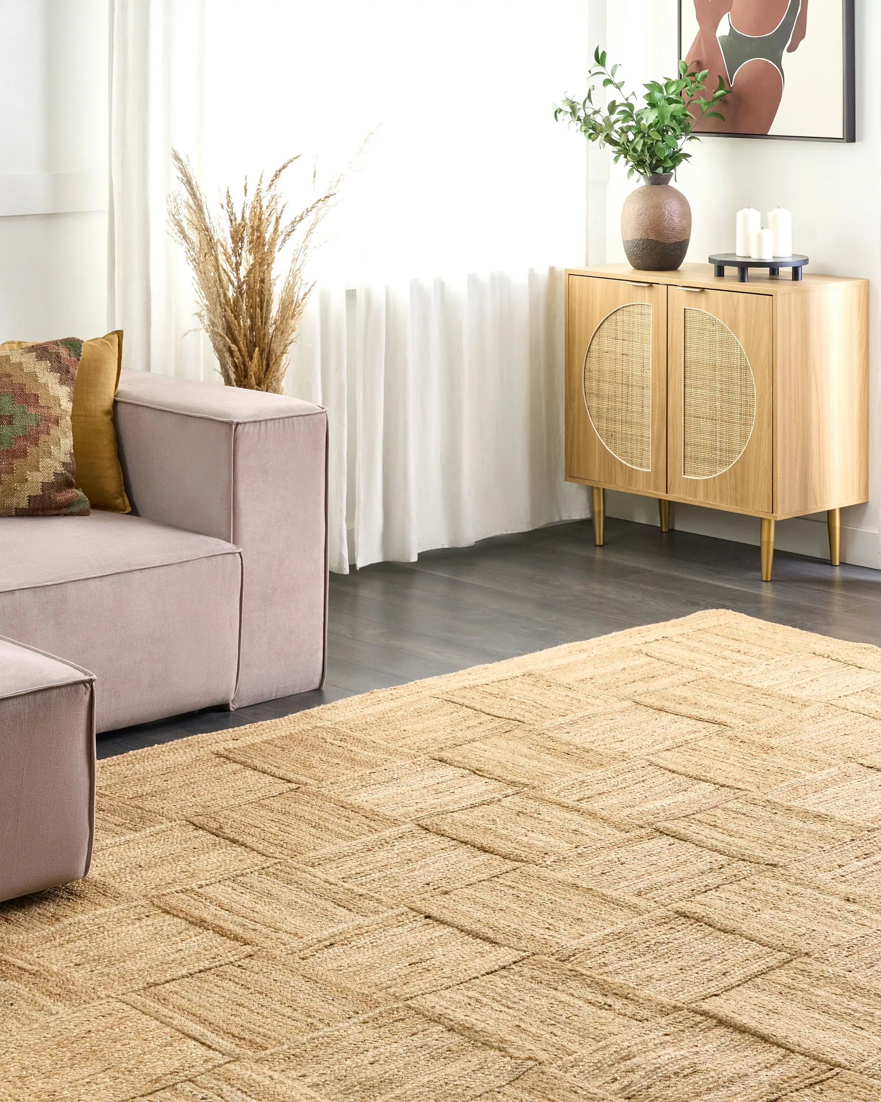 Rug ESENTEPE Beige 300 x 400 cm Jute_885060
