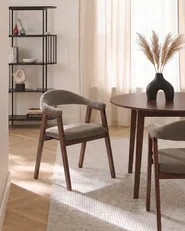 Ruokatuolisetti 2 kpl ONECO Puu Ruskea/ruskeanharmaa_1085049