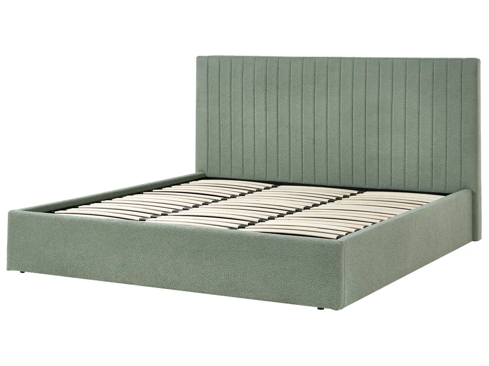 Ottoman Bed VION Boucle Green 180 x 200 cm (EU Super King)_1042772