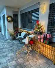 Outdoor Decoration LED NARUSKA 70 cm Reindeer Black_903066
