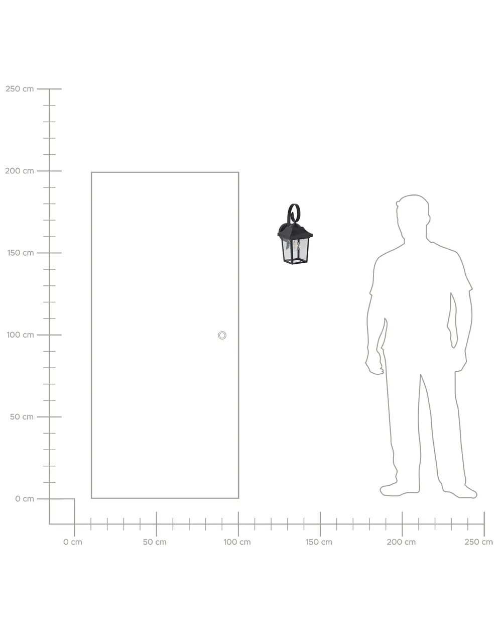Outdoor Wall Light TANGON Black_940824