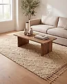 Matto SANLIURFA Beige 140 x 200 cm Puuvilla