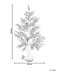Outdoor Decoration LED LAUGARAS 150 cm Christmas Tree Green_1025673