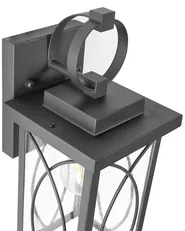 Set of 2 Outdoor Wall Lights BUZAU Black_1102697