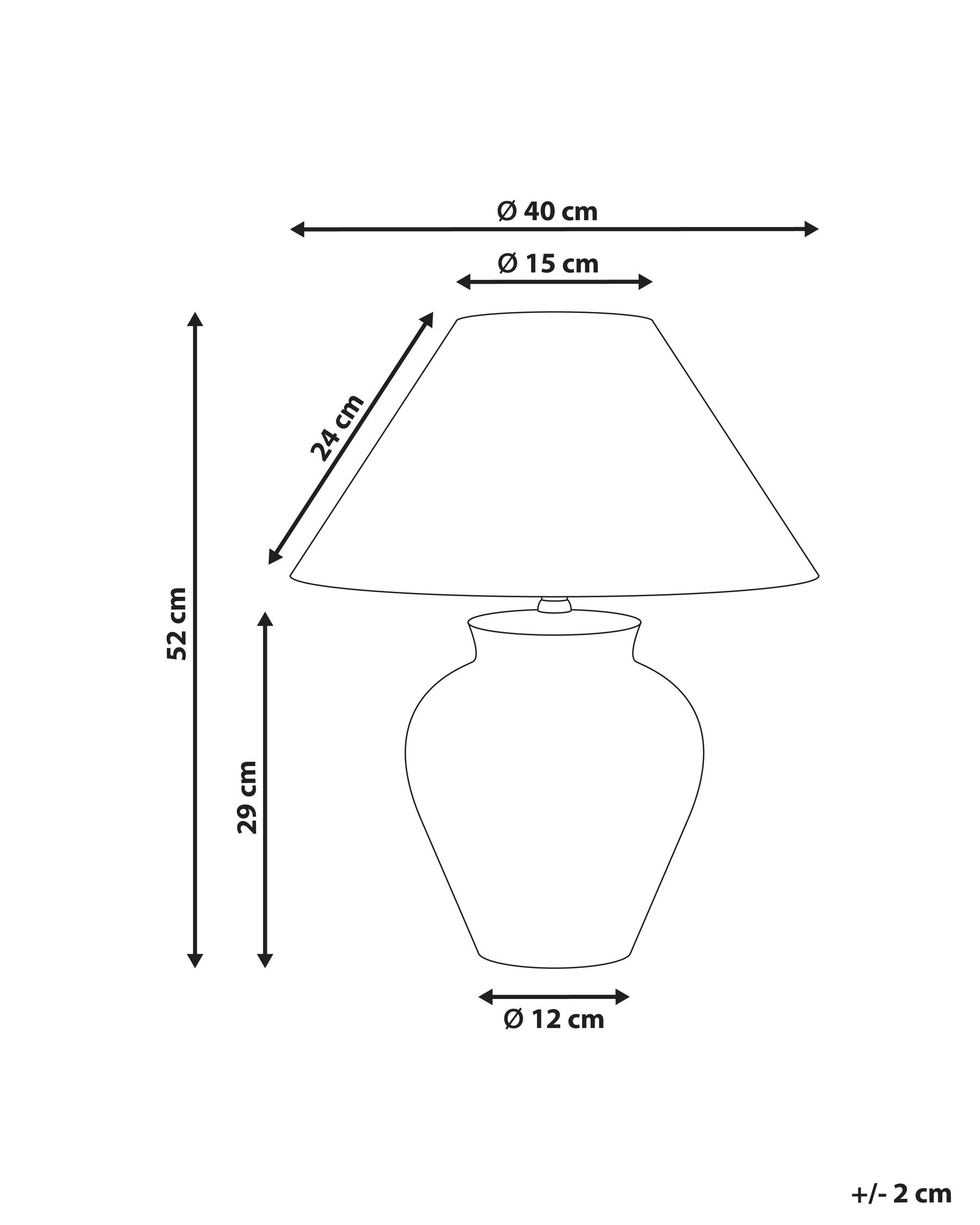 Bordslampa DIOGO Porslin Vit_980803
