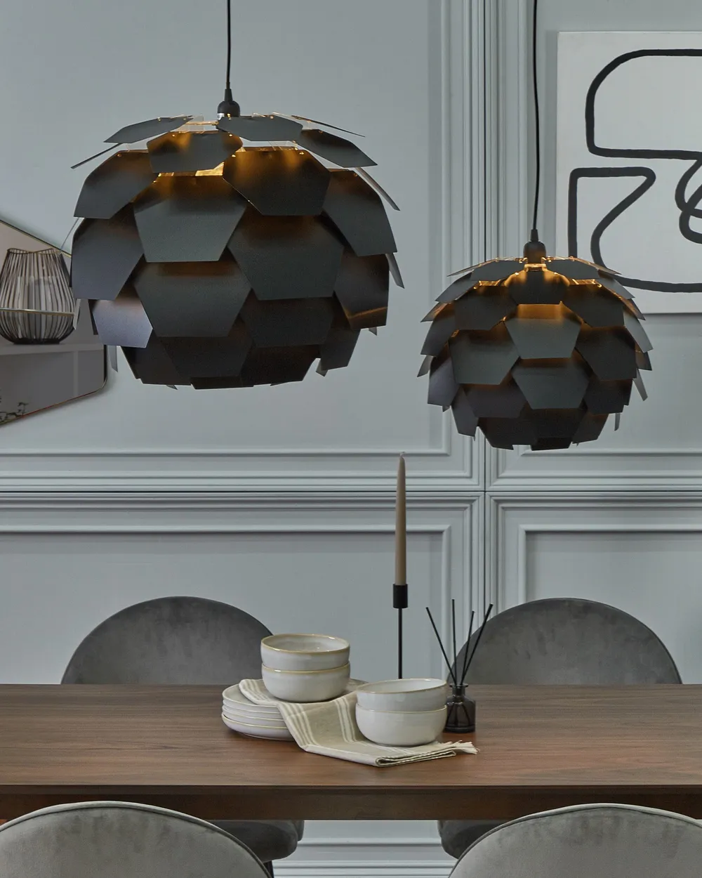 Pendant Lamp SEGRE L Black