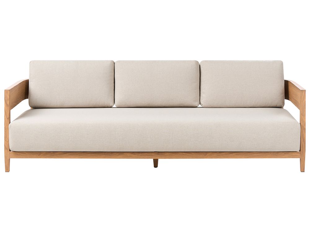 Hagesofa 3-seter SAMPIERI Metall Lysebrun