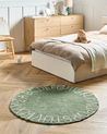 Kids Rug VURGUN Green ø 120 cm Cotton