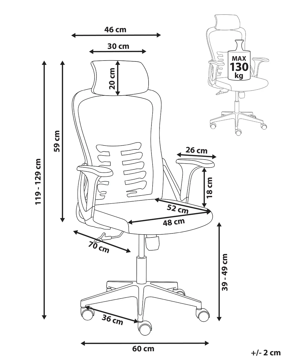 Office Chair ERGONOX Grey_1065549