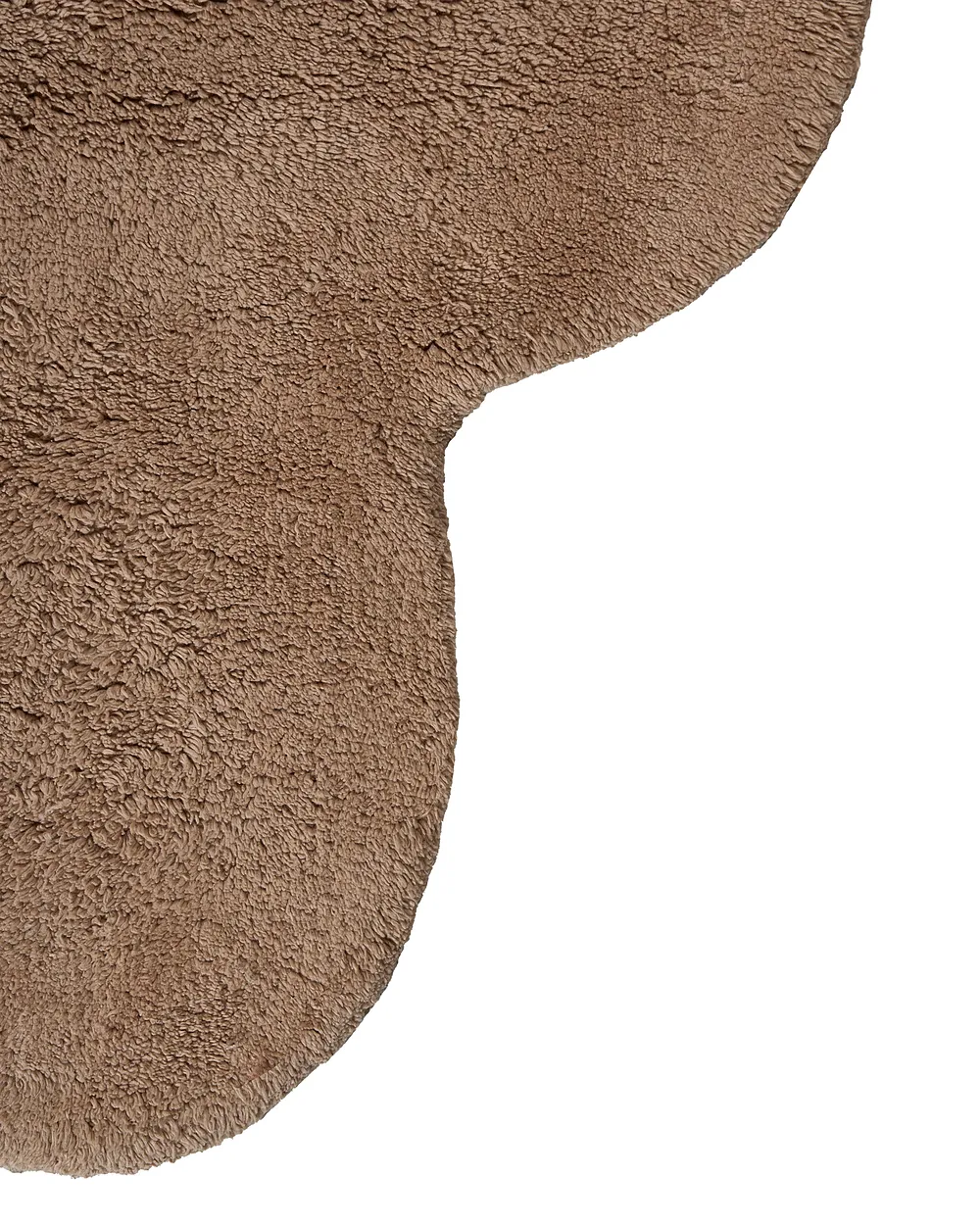Kids Rug HODKA  Light Brown 80 x 120 cm Cotton with Cushion_1154982